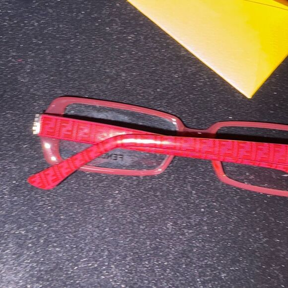 New no box Fendi Red/ burgundy reading glasses need own prescription - Picture 6 of 8